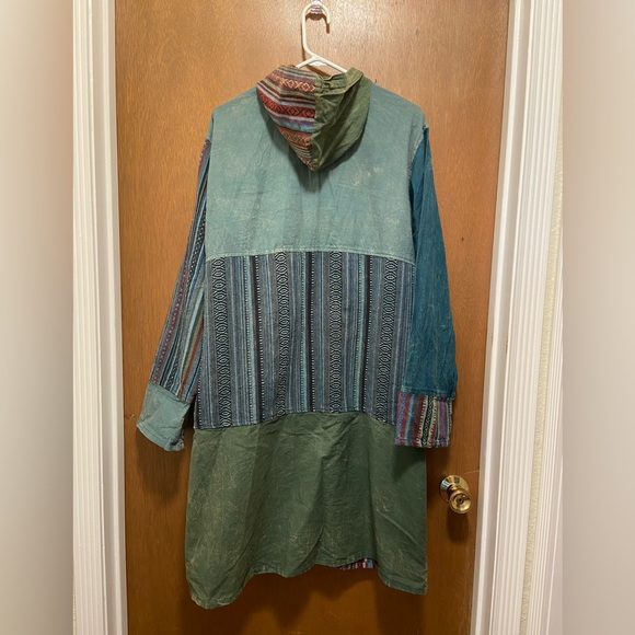 Bohemian Nepalese Import Hooded Jacket - Picture 4 of 4